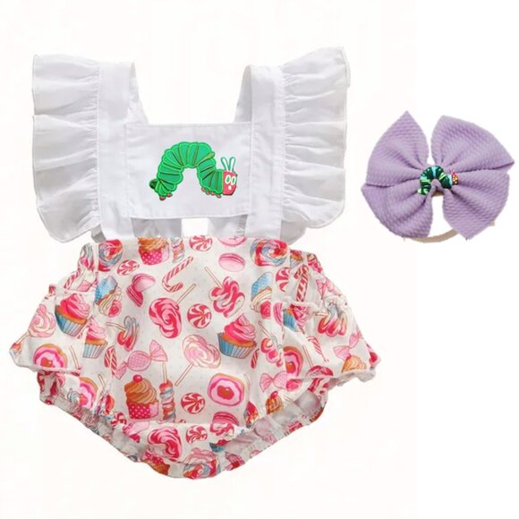 The Very Hungry Caterpillar Dress Clothes Outfit First Birthday Clothes Romper